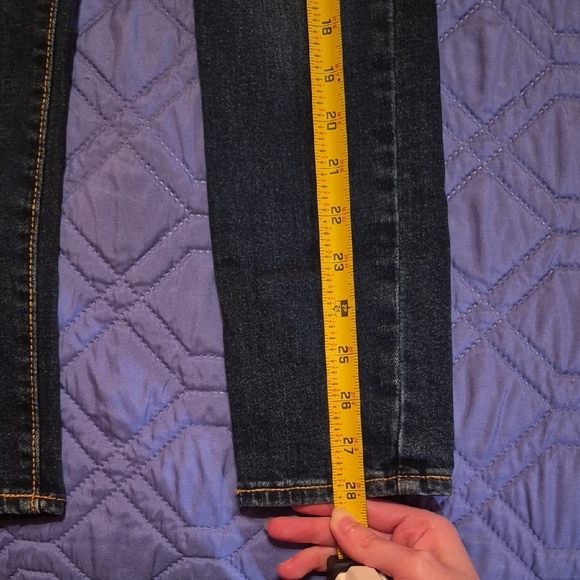 Old Navy Little Girl's Dark Blue Jeans - Picture 4 of 5